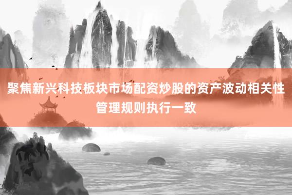 聚焦新兴科技板块市场配资炒股的资产波动相关性管理规则执行一致