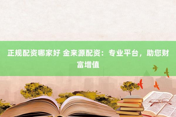 正规配资哪家好 金来源配资：专业平台，助您财富增值